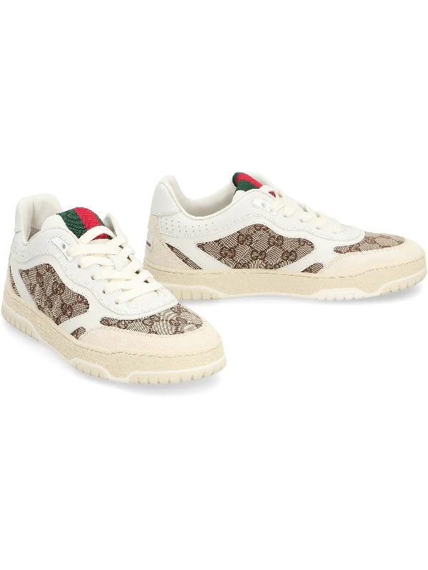 Gucci Beige Low Top Sneakers - Image 2