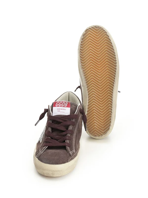 Golden Goose Grey Low Top Sneakers - Image 5