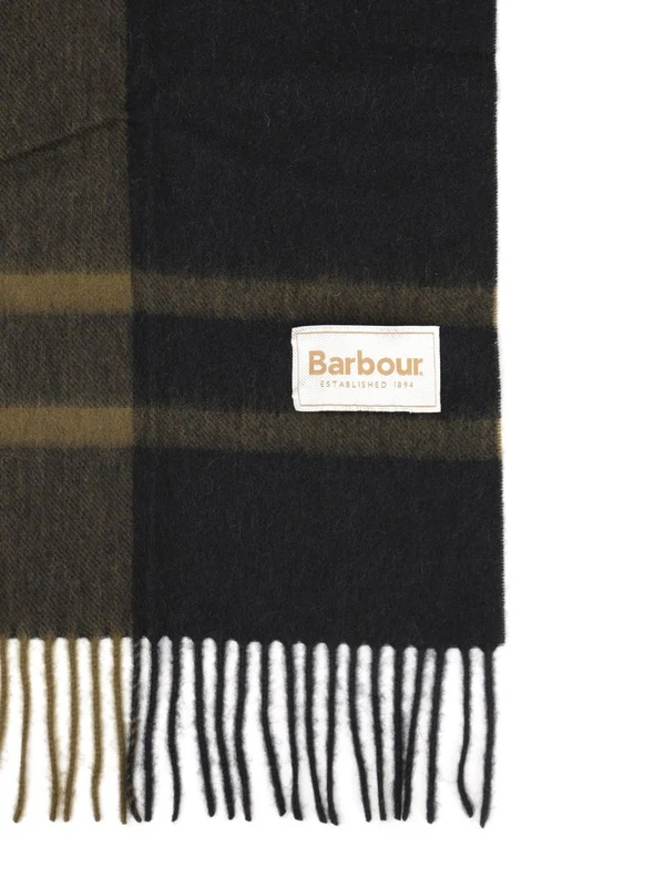 Barbour Green Wool Mufflers - Image 2