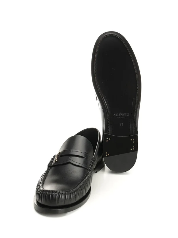 Saint Laurent Black Loafers - Image 5