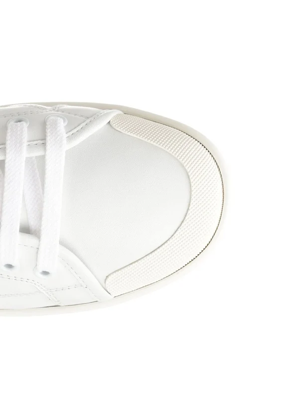 Saint Laurent White Low Top Sneakers - Image 4