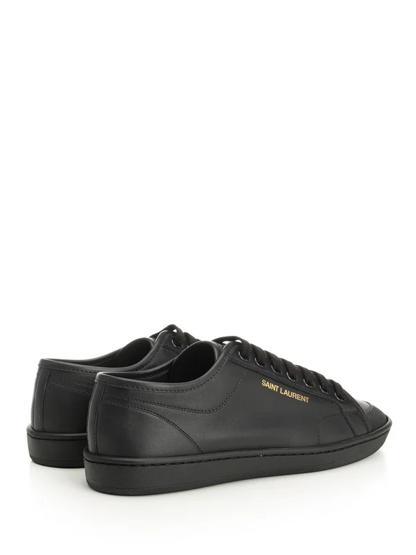 Saint Laurent Black Low Top Sneakers - Image 3