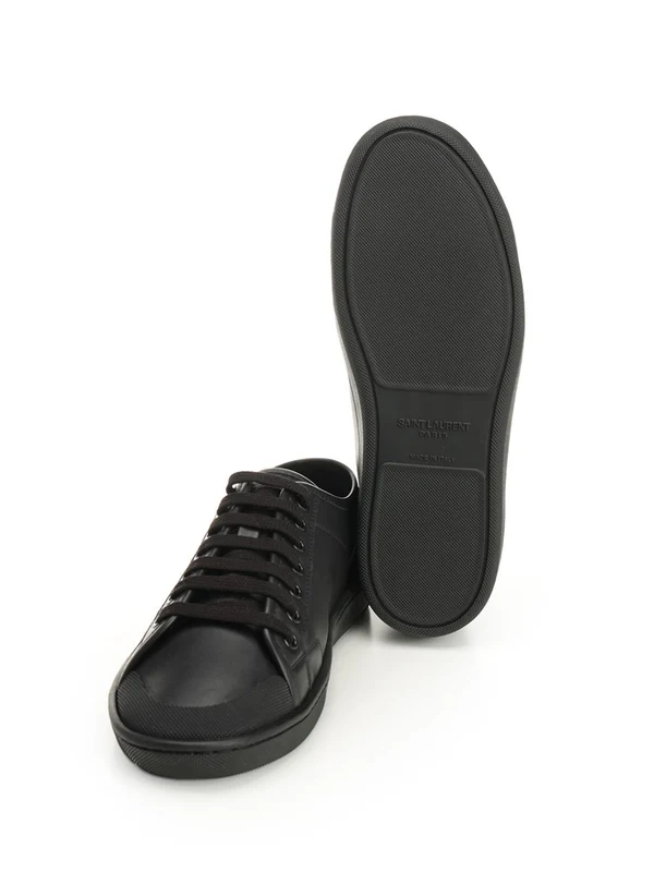 Saint Laurent Black Low Top Sneakers - Image 5