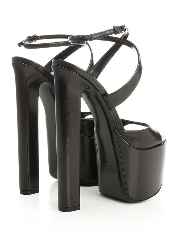 Saint Laurent Brown Sandal Heels - Image 3