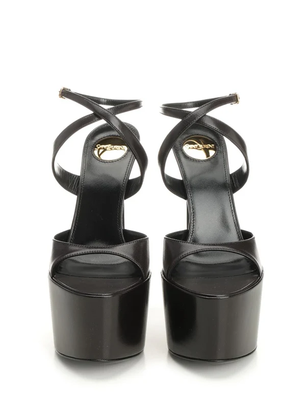 Saint Laurent Brown Sandal Heels - Image 5