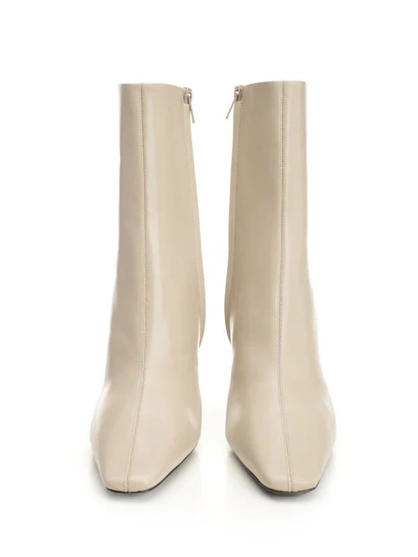 Saint Laurent Beige Ankle Boots - Image 5