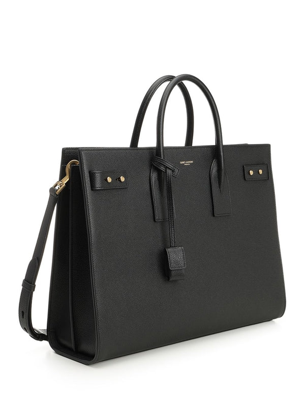 Large Black Checked Tote Bags - Image 2
