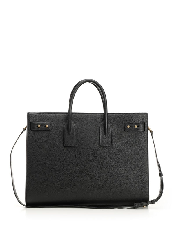 Large Black Checked Tote Bags - Image 3