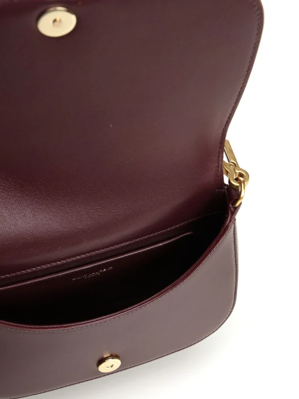Saint Laurent Burgundy Tote Bags - Image 4
