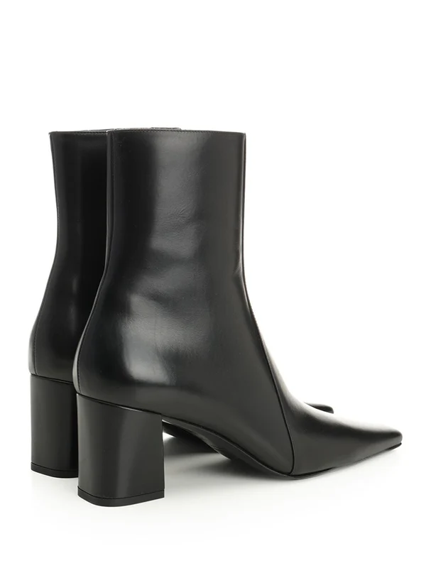 Saint Laurent Black Ankle Boots - Image 3