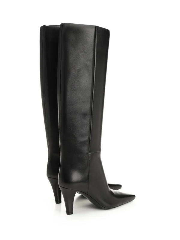 Saint Laurent Black Middle Boots - Image 3