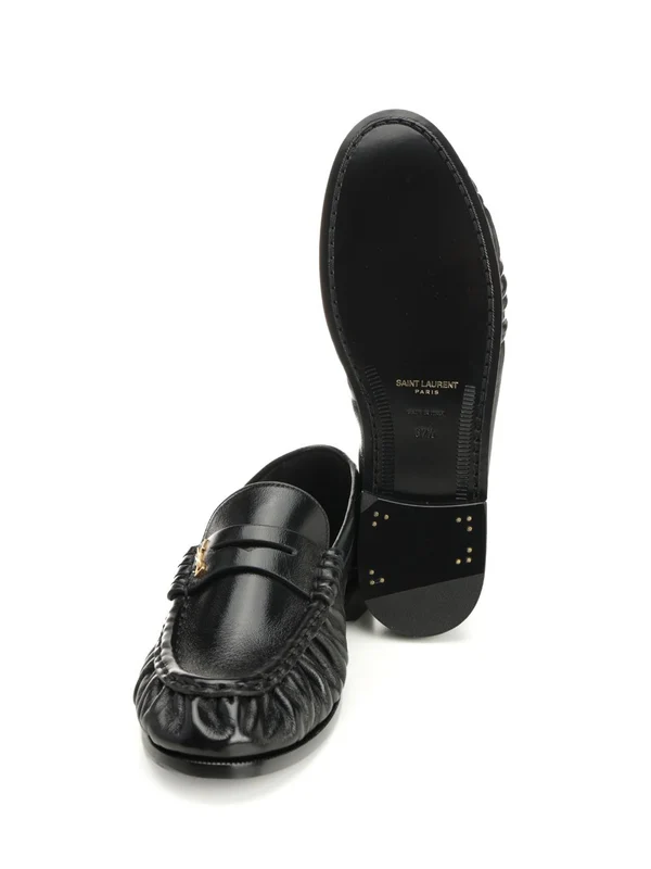 Saint Laurent Black Loafers - Image 5
