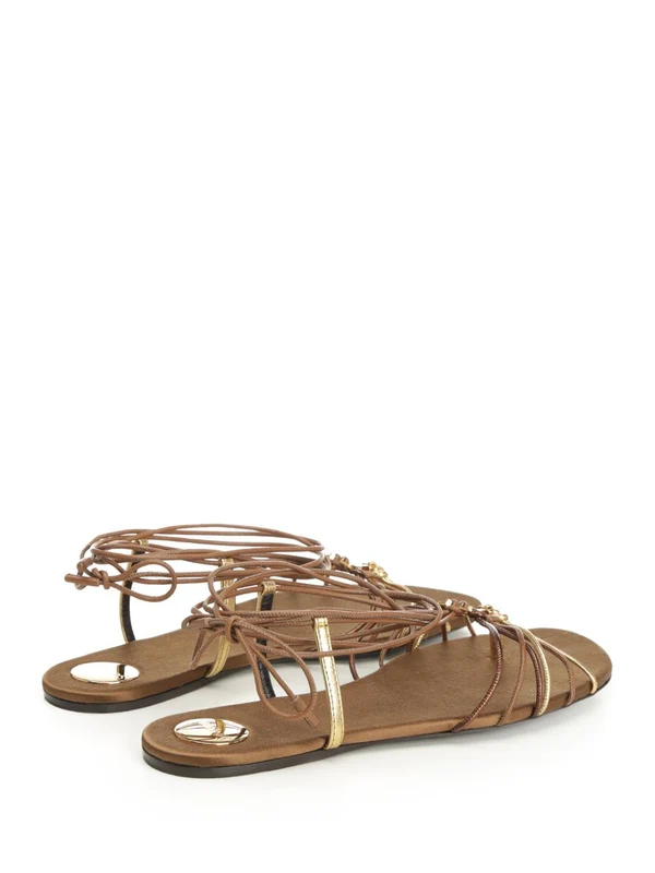 Saint Laurent Brown Sandals - Image 3