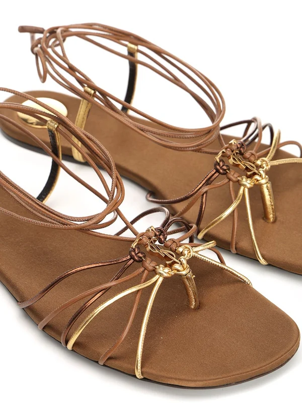 Saint Laurent Brown Sandals - Image 6