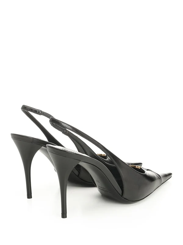 Saint Laurent Black Slingback Heels - Image 3