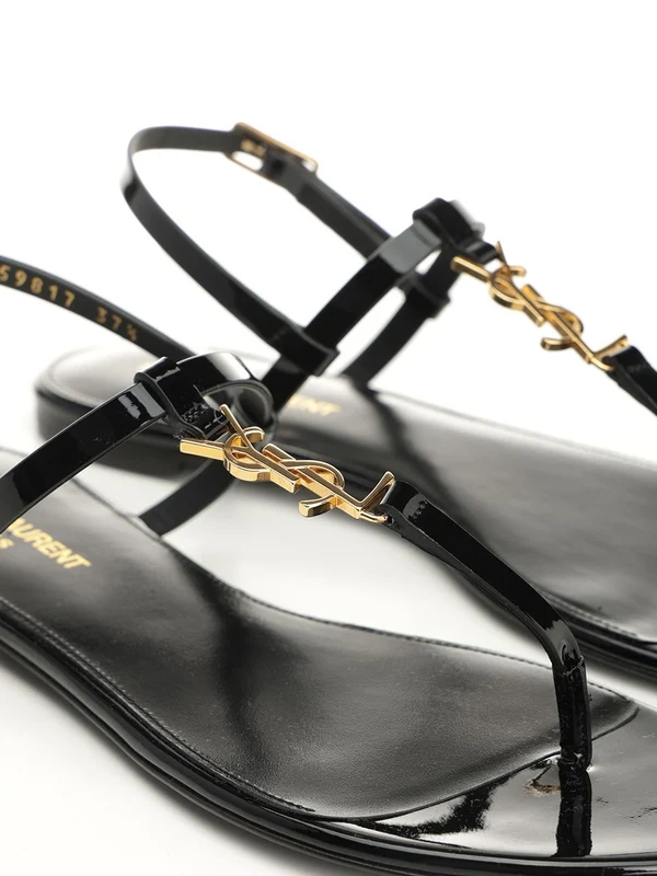 Saint Laurent Black Sandals - Image 6