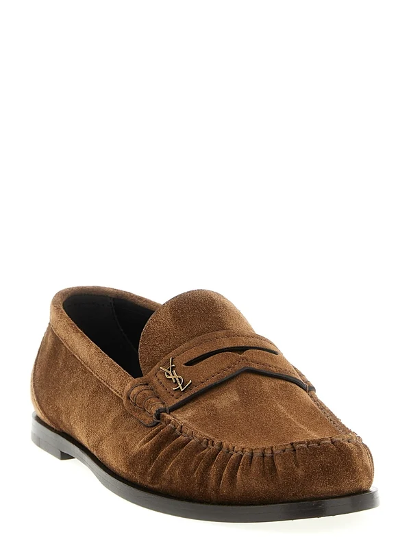 Saint Laurent Brown Loafers - Image 2