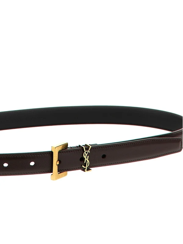 Saint Laurent Brown Leather Belts - Image 3