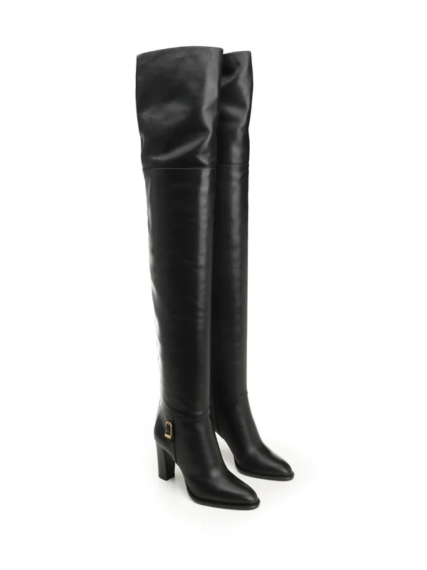 Saint Laurent Black High Boots - Image 2
