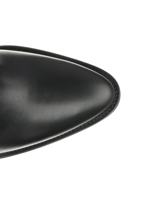 Saint Laurent Black High Boots - Image 4