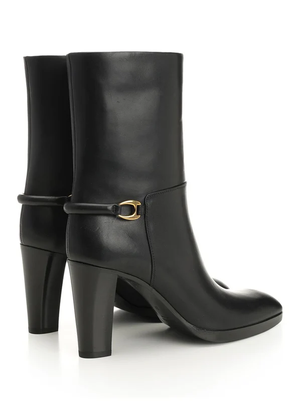Saint Laurent Black Ankle Boots - Image 3