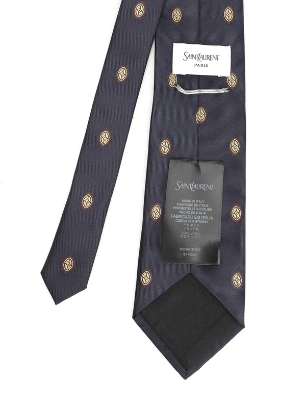 Saint Laurent Blue Neck Ties - Image 2