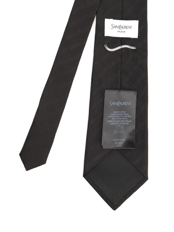 Saint Laurent Black Neck Ties - Image 2