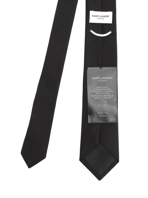 Saint Laurent Black Neck Ties - Image 2