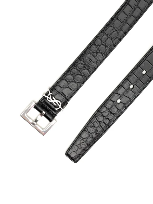 Saint Laurent Black Leather Belts - Image 2
