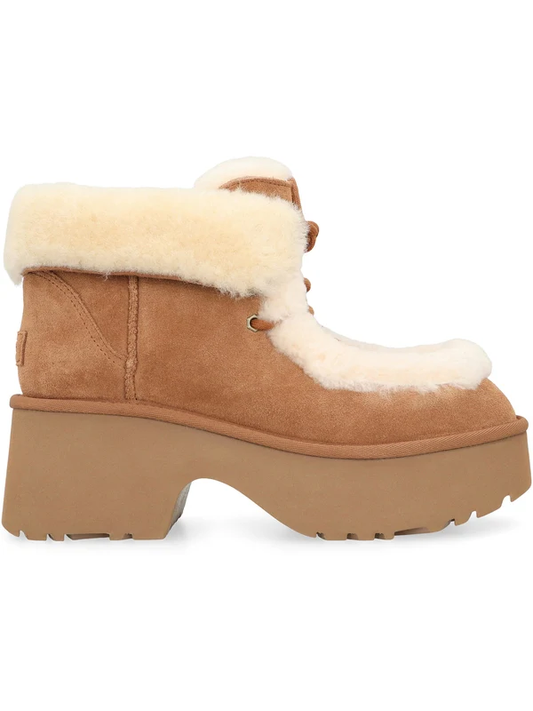 Ugg Beige Lace-Up Boots - Image 2