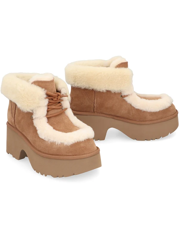 Ugg Beige Lace-Up Boots - Image 3