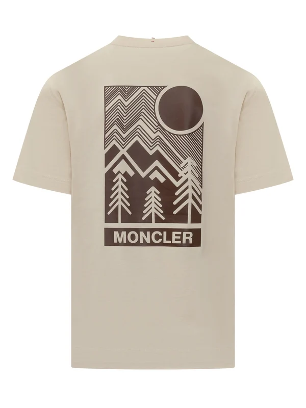 Moncler Beige Half Sleeve - Image 2