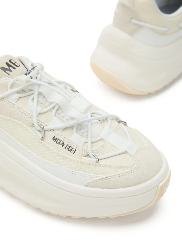 Moon Boot White Low Top Sneakers - Image 3