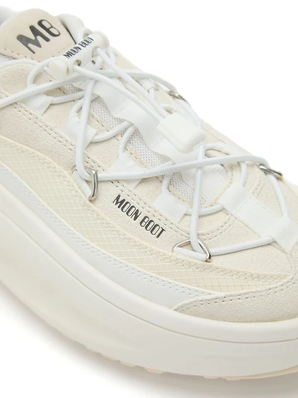 Moon Boot White Low Top Sneakers - Image 4