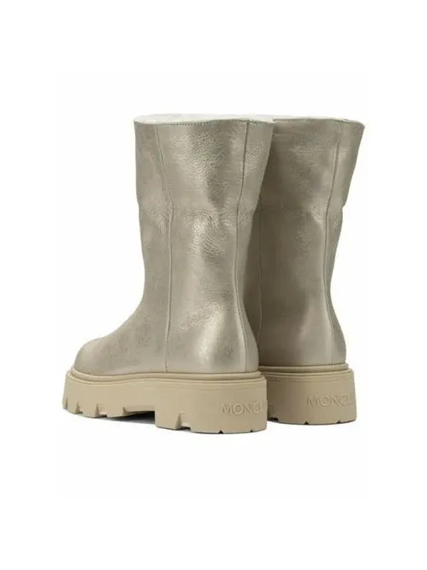 Moncler Silver Ankle Boots - Image 4