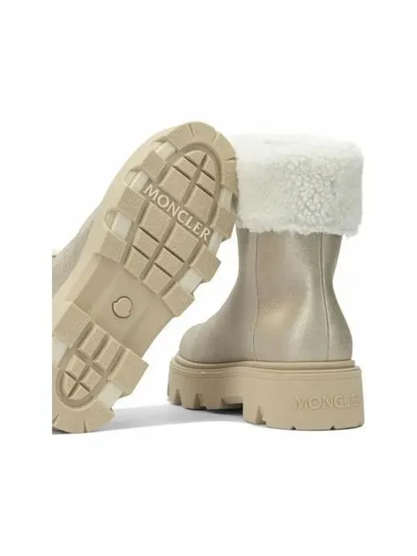 Moncler Silver Ankle Boots - Image 5