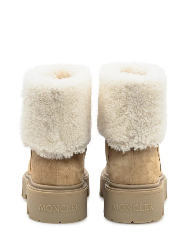 Moncler Beige Ankle Boots - Image 4