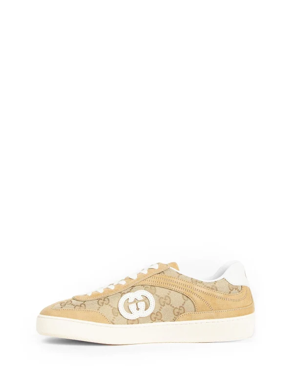 Gucci Beige Low Top Sneakers - Image 3