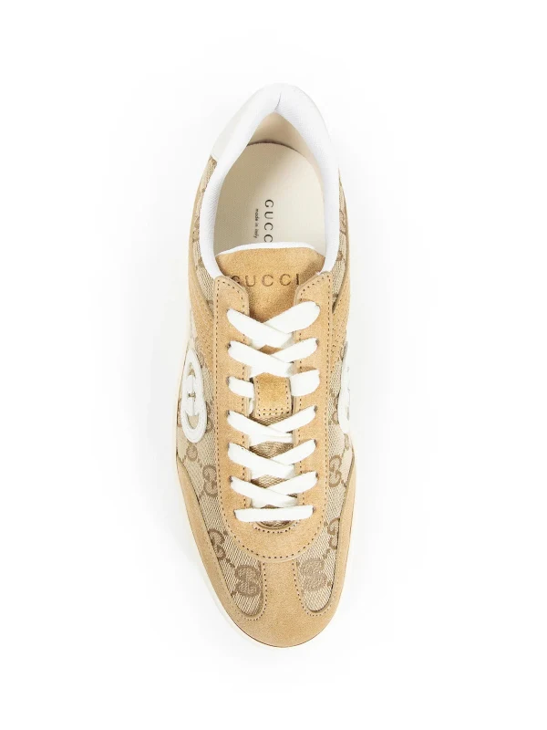 Gucci Beige Low Top Sneakers - Image 5