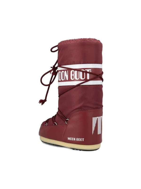 Moon Boot Burgundy Lace-Up Boots - Image 3