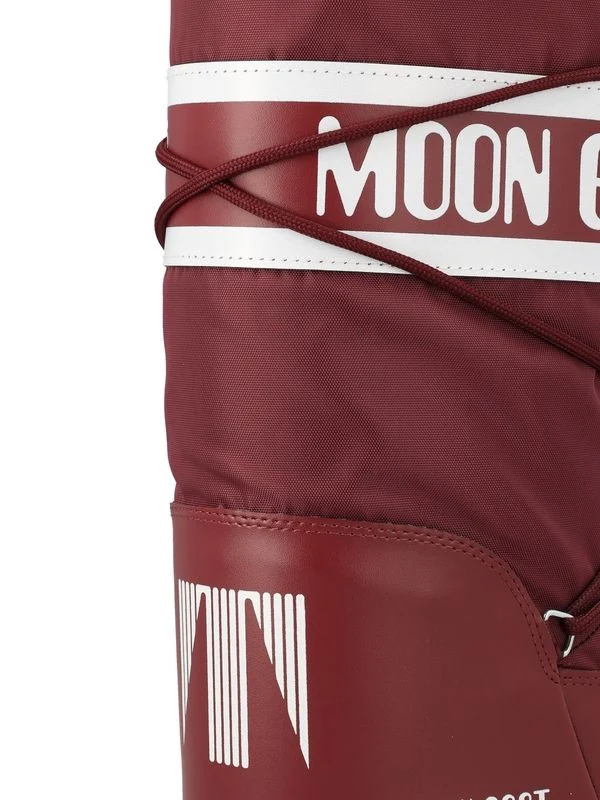Moon Boot Burgundy Lace-Up Boots - Image 4