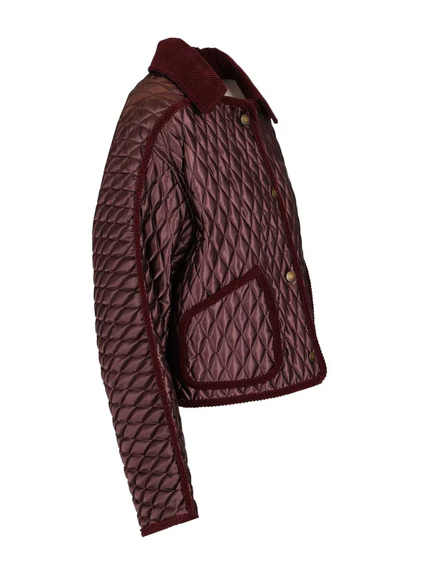 Burberry Burgundy Jackets - Image 4