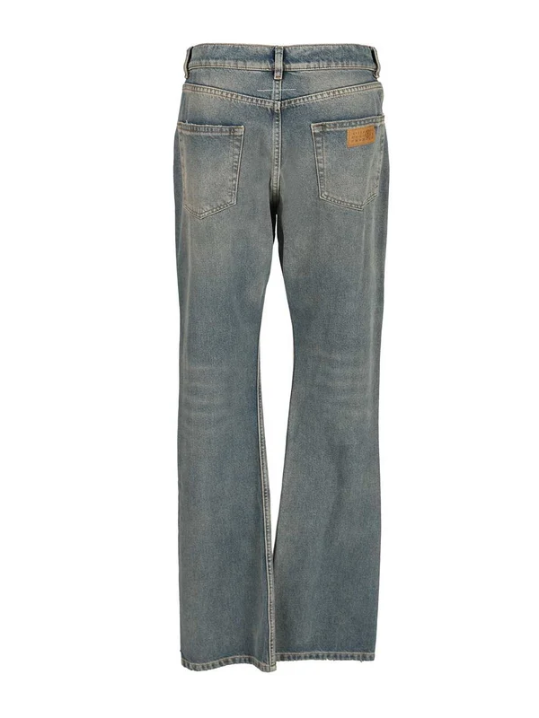 Mm6 Maison Margiela Blue Denim Pants - Image 2