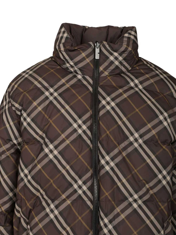 Burberry Brown Checked Down - Image 4