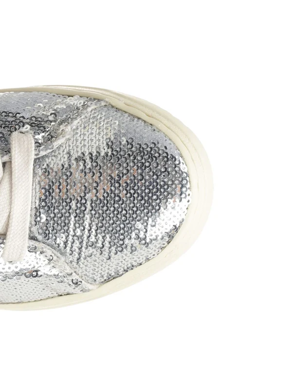 Autry Silver Low Top Sneakers - Image 4