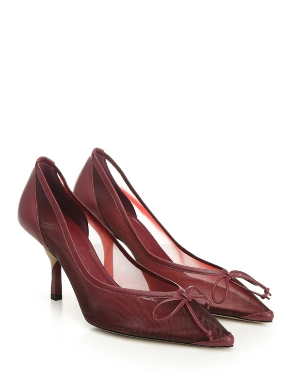 Jacquemus Burgundy Pumps Heels - Image 2