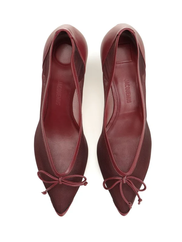 Jacquemus Burgundy Pumps Heels - Image 5