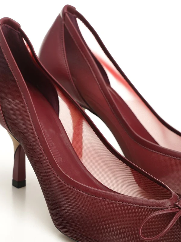 Jacquemus Burgundy Pumps Heels - Image 6
