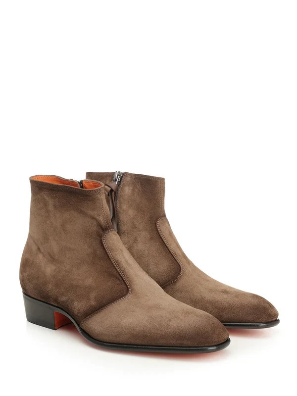 Santoni Brown Ankle Boots - Image 2