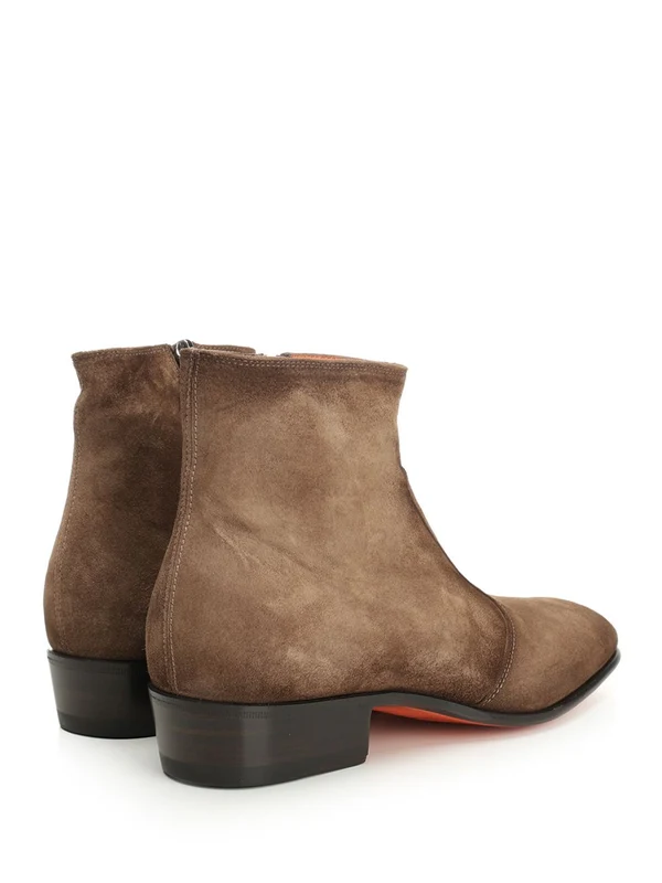 Santoni Brown Ankle Boots - Image 3